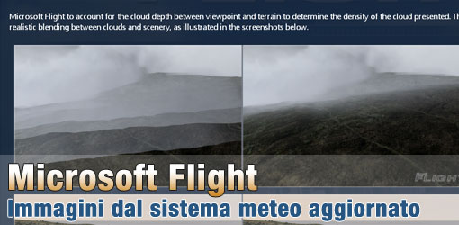 Microsoft Flight - nuovo sistema meteo