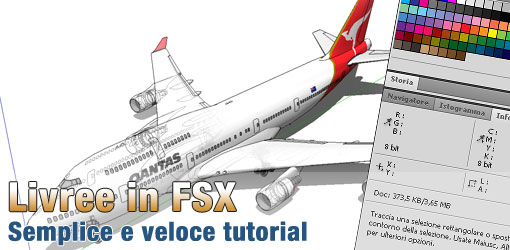 Crea la tua livrea personalizzata per Flight Simulator X