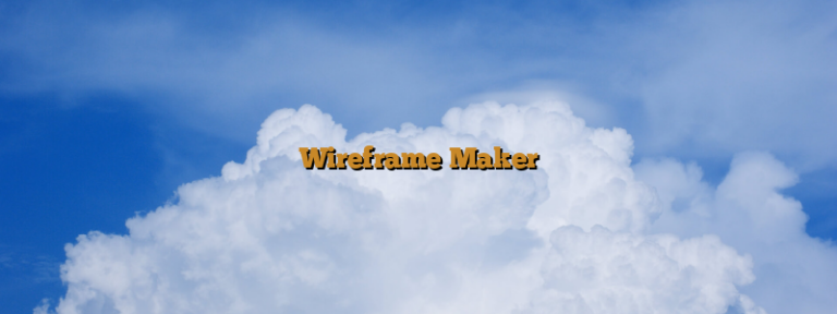 Wireframe Maker